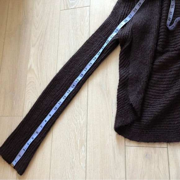 United Colors of Benetton Brown Mohair Blend Sweater Cardigan - Picture 8 of 9